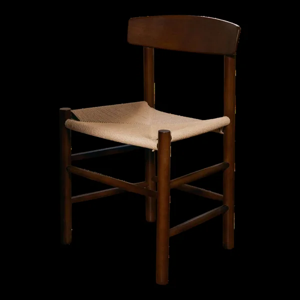 Chaise Alba en bois et corde – style naturel/scandinave