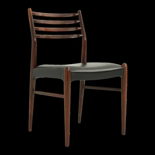 Chaise de salle à manger en palissandre de Johannes Andersen, Danemark