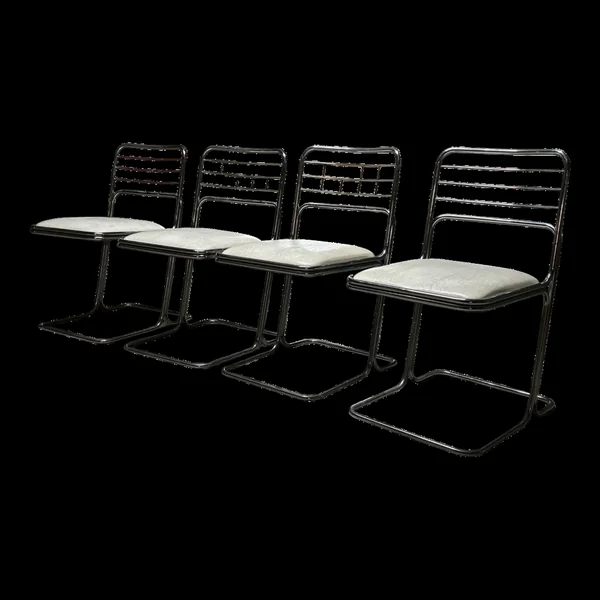 Chaises chromées 70's