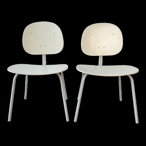 Chaises d'appoint d'Auping, Pays-Bas, années 1960, lot de 2