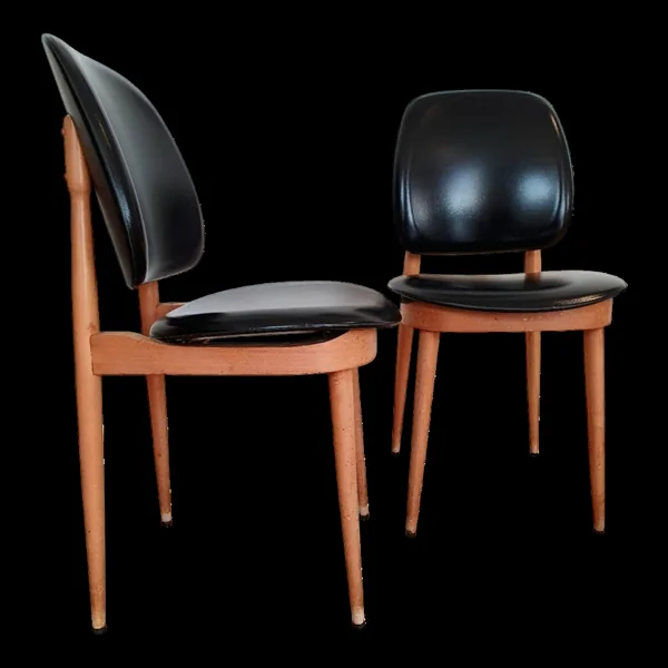 Chaises vintages"Pégase" Pierre Guariche/Baumann