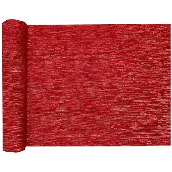 Chemin de Table Scintillant Rouge