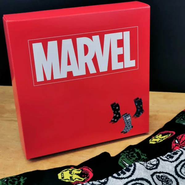 Coffret cadeau 3 paires de chaussettes Marvel 35 - 41