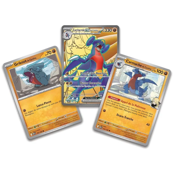 Coffret Collection Premium - Carchacrok-Ex de Cynthia - FR - Pokémon