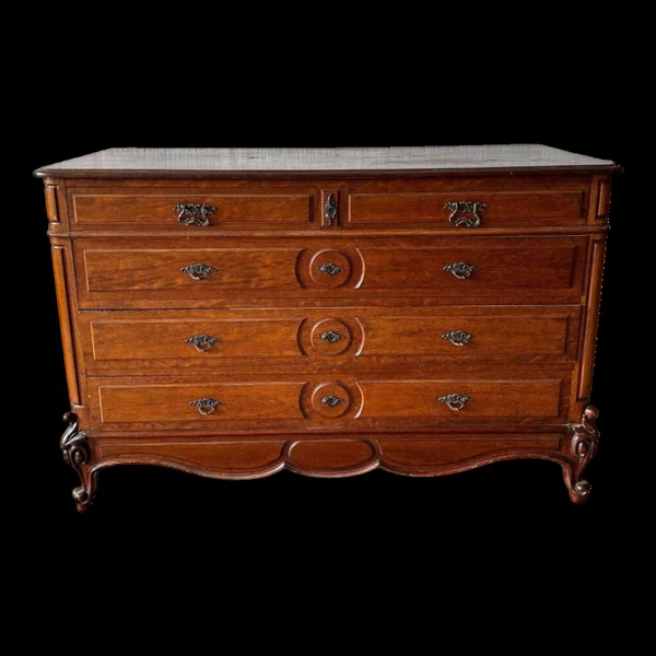 Commode Louis XV en acajou