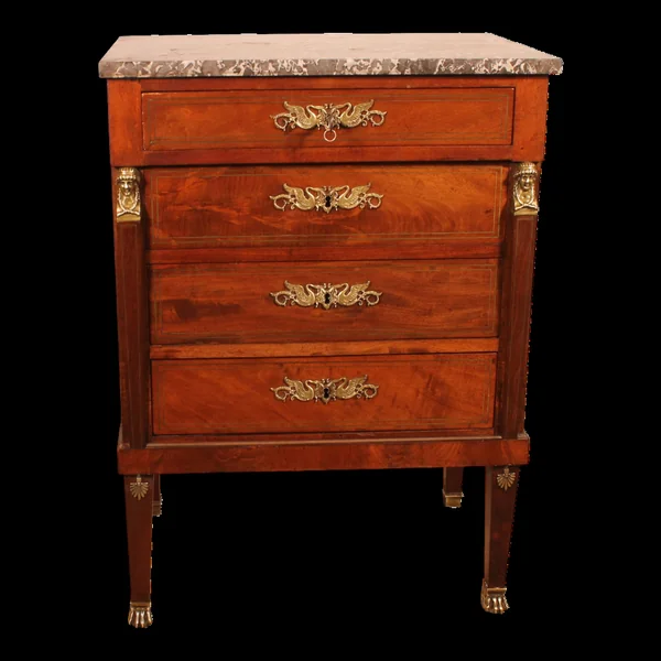 Commode sauteuse en acajou de style empire