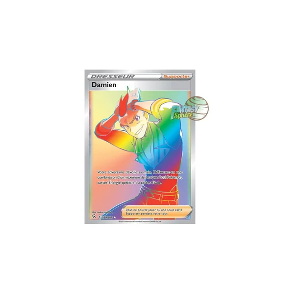 Damien - Secret Rare 279/264 - Epee et Bouclier Poing de Fusion