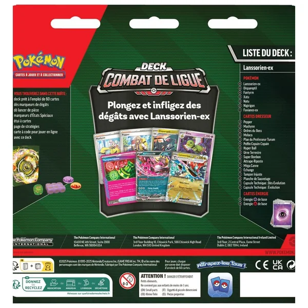 Deck Combat de Ligue – Lanssorien-Ex - Pokémon - FR