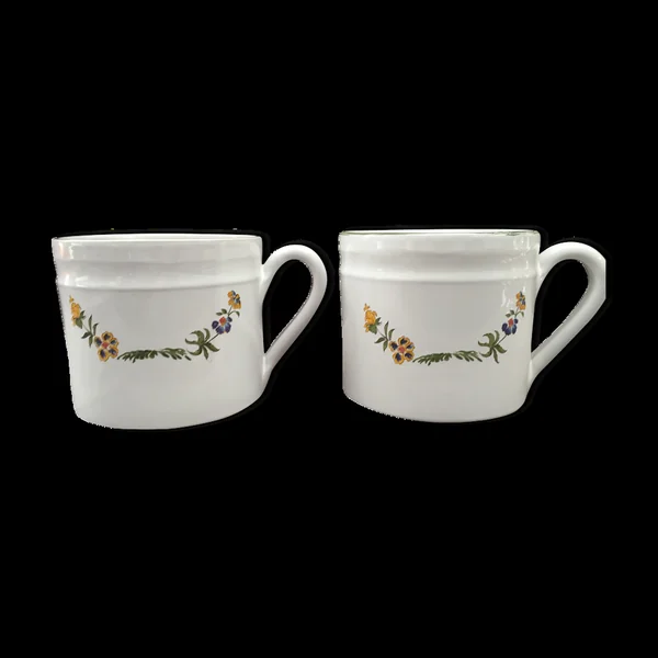 Deux cache-pots en ceramique