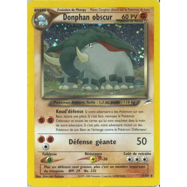 Donphan obscur 3/105 (Holographique)