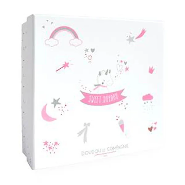 Doudou licorne argent