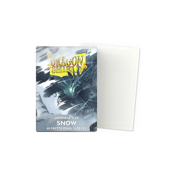 Dragon Shield - Small Sleeves - Japanese Size - Dual Matte Snow (60)