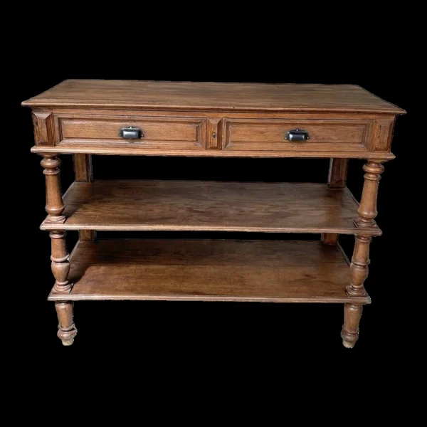 Drapière console en chêne 1950