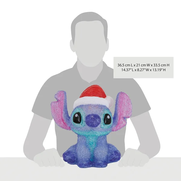 Déco Lumineuse Stitch Assis Noël - Disney D56