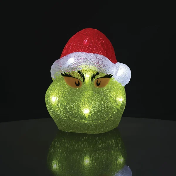 Déco Lumineuse Tête du Grinch - Disney D56