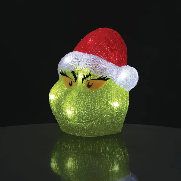 Déco Lumineuse Tête du Grinch - Disney D56