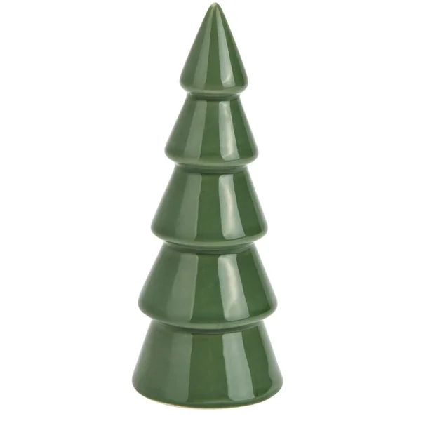 Décoration de Noël – Sapin en Céramique Vert – 16 cm