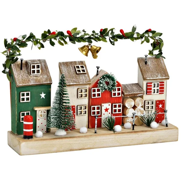 Décoration – Village de Noël en Bois