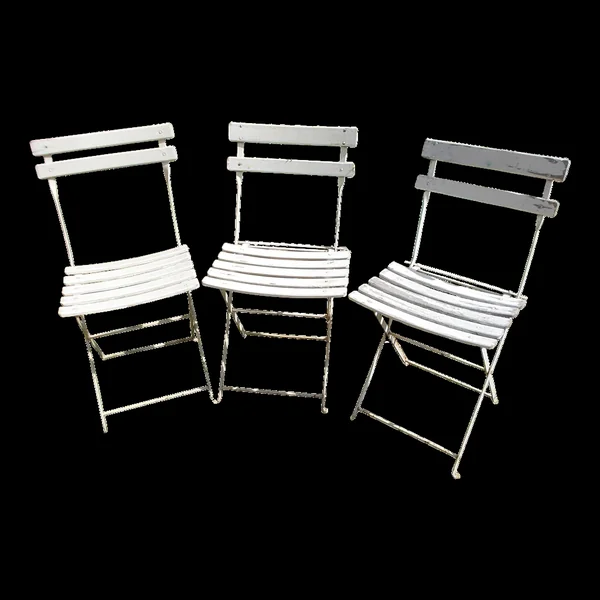 Ensemble de 3 chaises de jardin pliantes