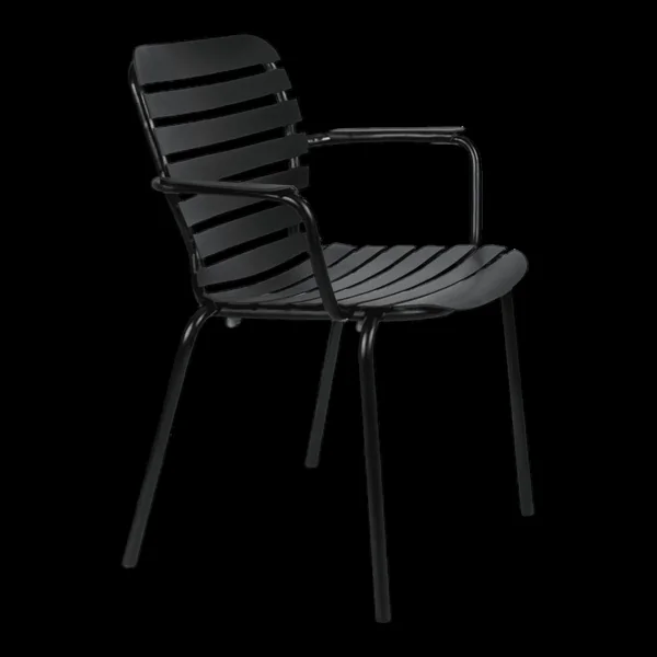 Fauteuil de jardin en aluminium noir