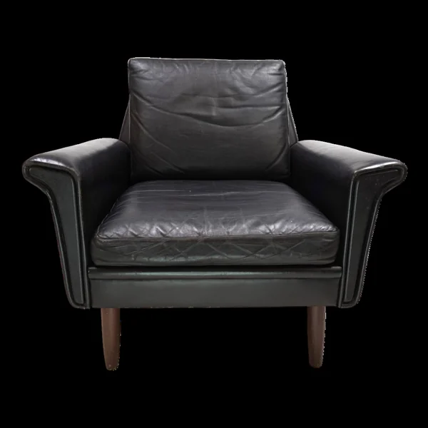 Fauteuil en cuir Gustav Thams, 1960