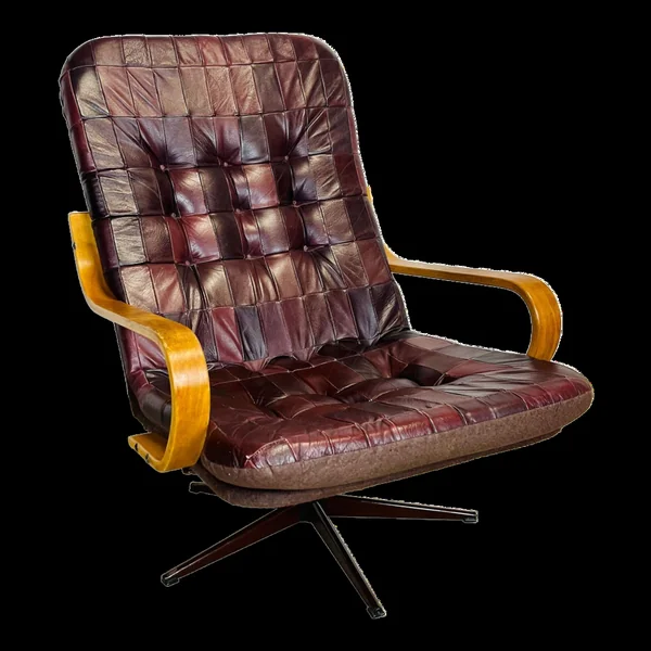 Fauteuil en cuir vintage