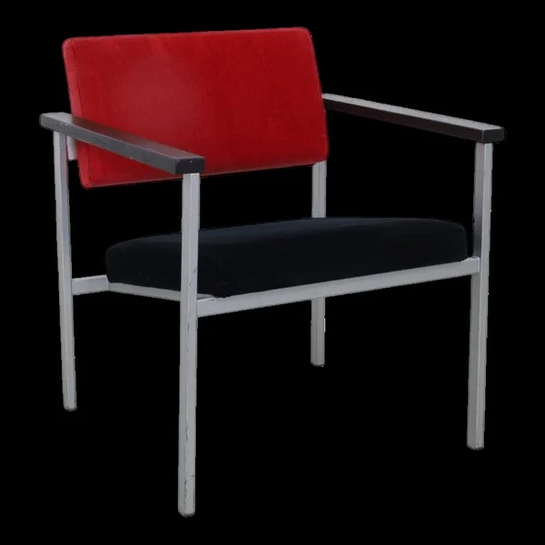 Fauteuil minimaliste, modèle compact, années 1960