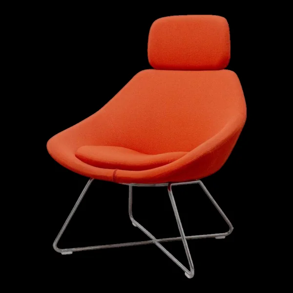 Fauteuil Open 158 en tissu rouge édition Allermuir