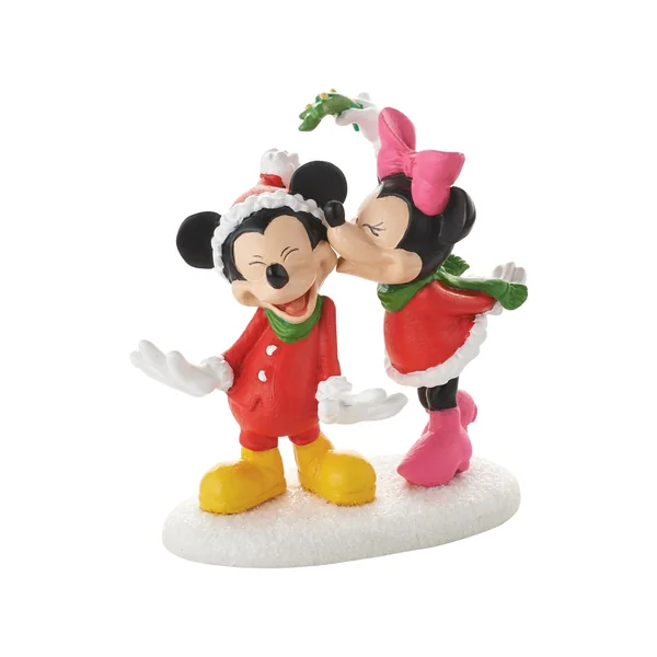 Figurine Baiser de Noël Mickey - Disney Village