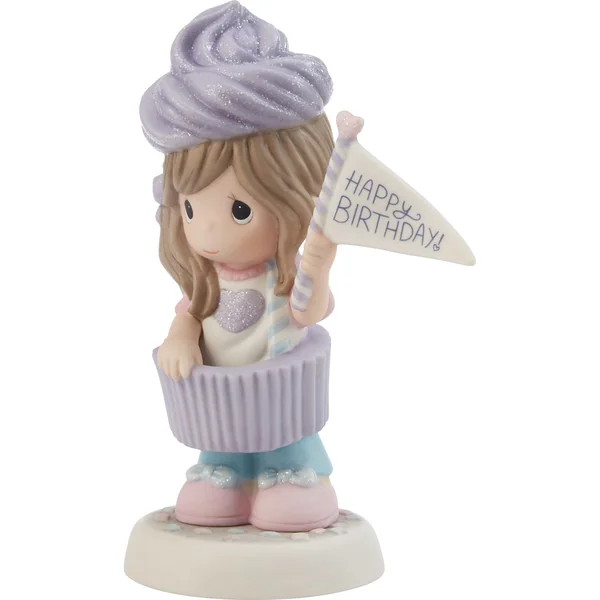 Figurine Fille Cupcake Violet - Precious Moments