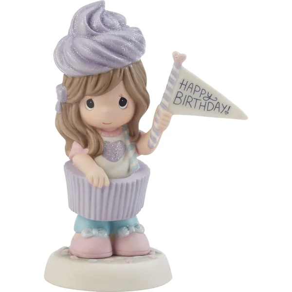 Figurine Fille Cupcake Violet - Precious Moments