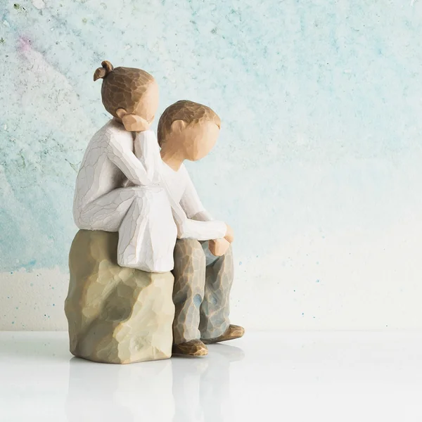 Figurine Frère et sœur - Willow Tree - À mes côtés