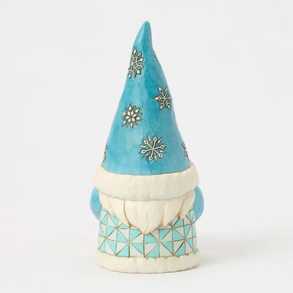 Figurine Gnome de Noël Bleu Mini Boule Neigeuse - Heartwood Creek