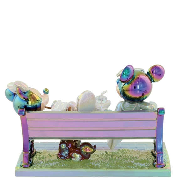 Figurine irisée Mickey & Minnie Banc - Disney Showcase