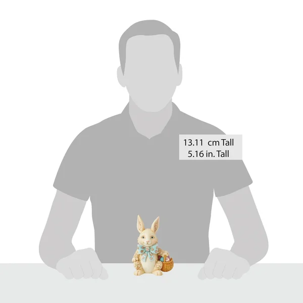 Figurine Lapin Pâques Panier - Heartwood Creek