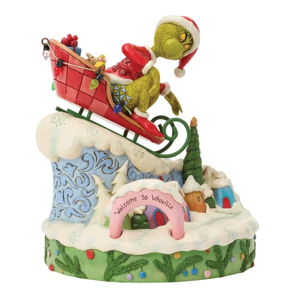 Figurine Le Grinch Traîneau - Grinch by Jim Shore
