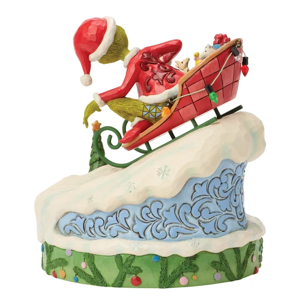 Figurine Le Grinch Traîneau - Grinch by Jim Shore