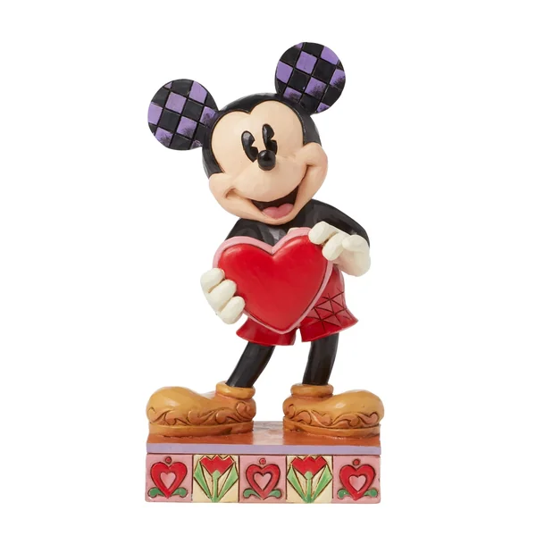 Figurine Mickey Cœur personnalisable - Disney Traditions