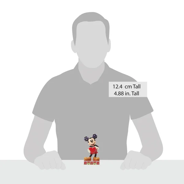 Figurine Mickey Cœur personnalisable - Disney Traditions
