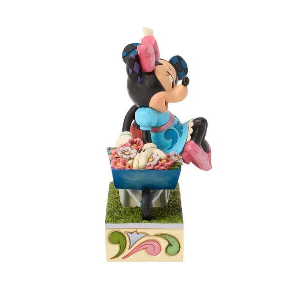 Figurine Mickey et Minnie avec brouette printemps - Disney Traditions