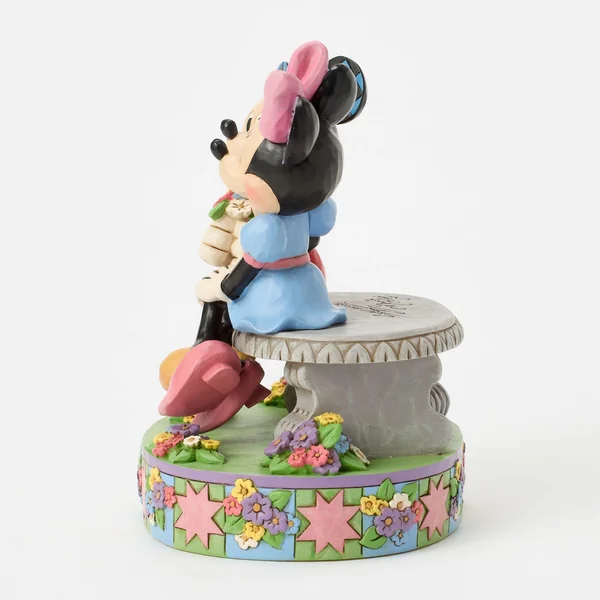 Figurine Mickey et Minnie Bouquet de Fleurs - Disney Traditions