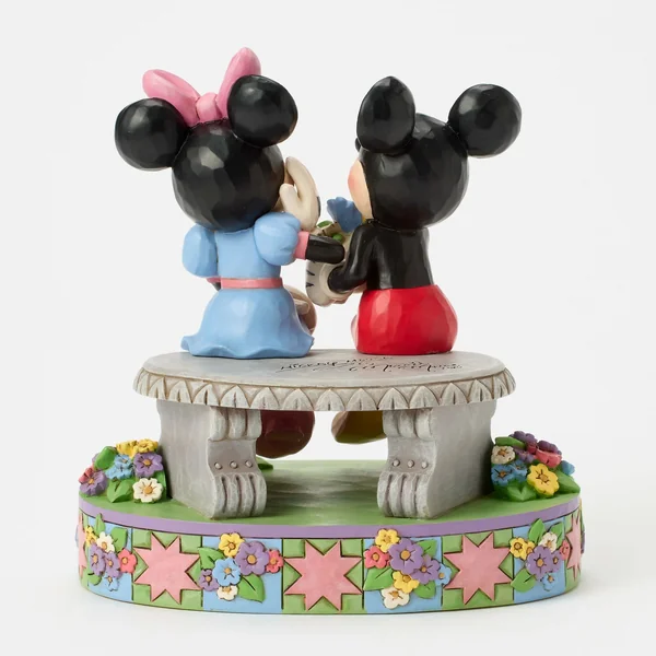 Figurine Mickey et Minnie Bouquet de Fleurs - Disney Traditions