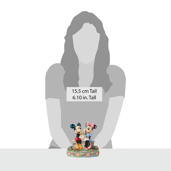 Figurine Mickey et Minnie Bouquet de Fleurs - Disney Traditions