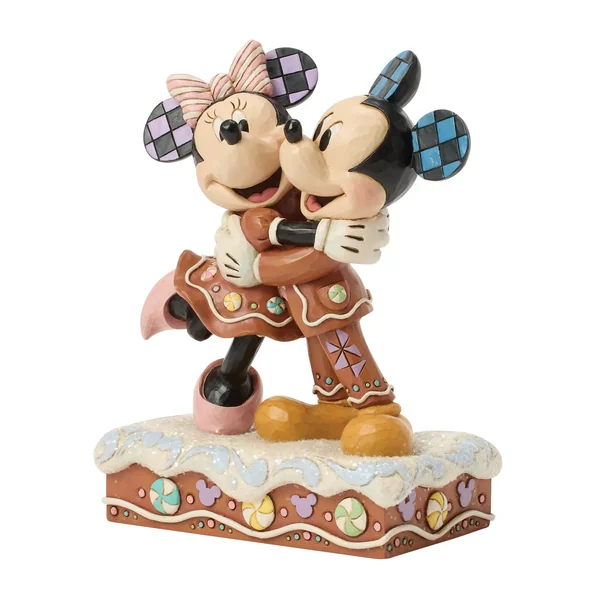 Figurine Mickey et Minnie Pain d'épice - Disney Traditions
