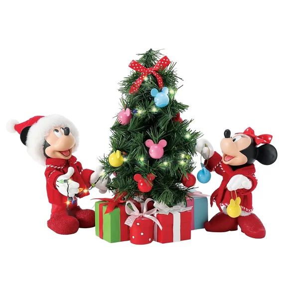 Figurine Mickey & Minnie Sapin - Disney Possible Dreams
