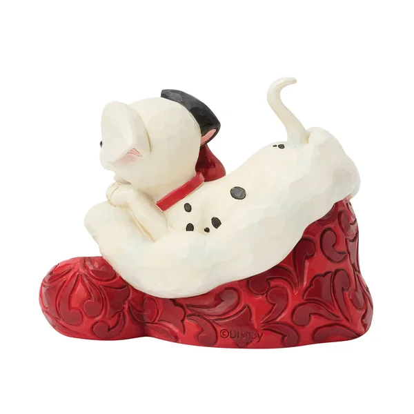 Figurine Mini Dalmatien Bonnet de Noël - Disney Traditions