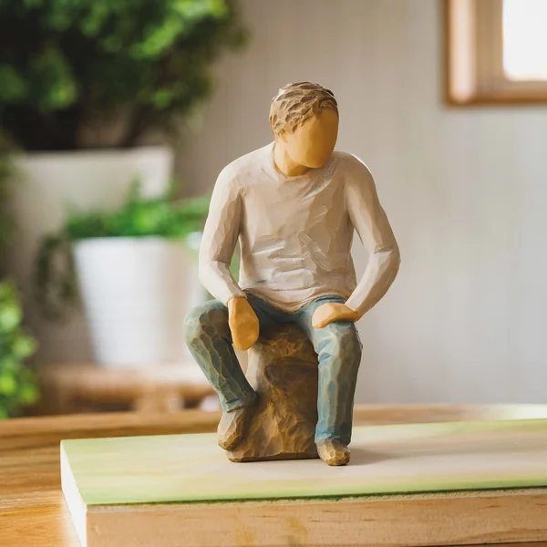 Figurine Mon homme - Willow Tree - C'est particulièrement agréable quand tu es là