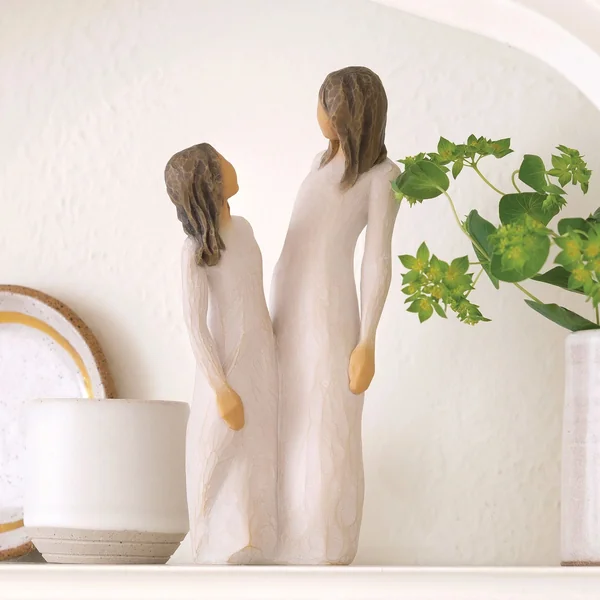 Figurine Mère et Fille - Willow Tree - Du temps ensemble