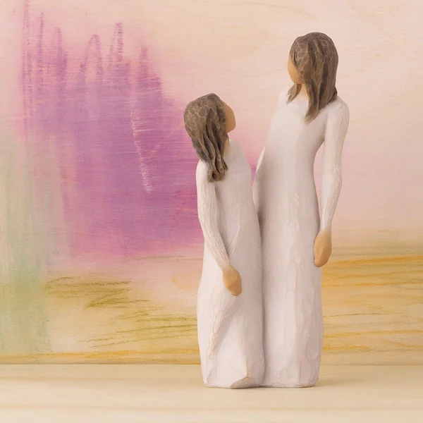 Figurine Mère et Fille - Willow Tree - Du temps ensemble