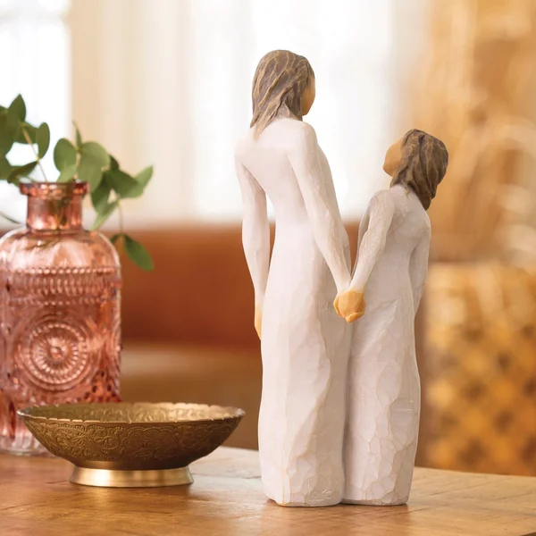 Figurine Mère et Fille - Willow Tree - Du temps ensemble